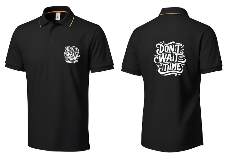 PSD duas camisas pretas com as palavras não parar e não quebrar as ondas