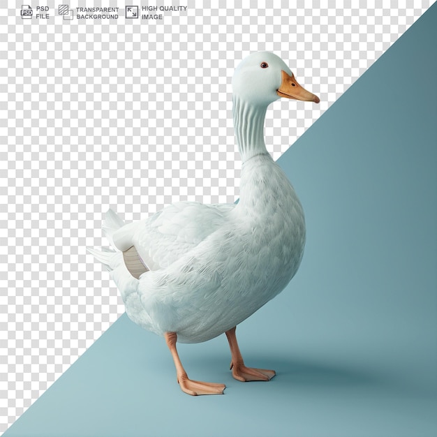 PSD duck alone on a transparent background