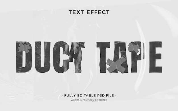 Duct tape text effect