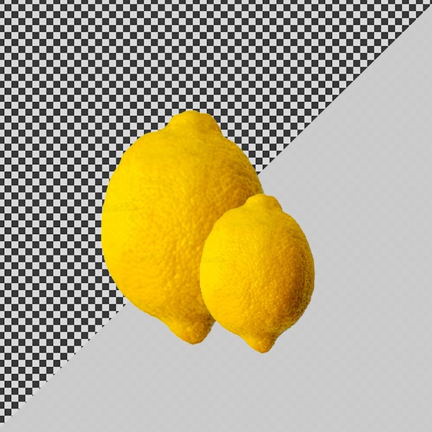 due limoni sono su una superficie a scacchi