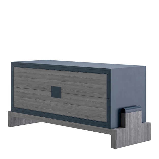 Due stili diversi di mobili in legno design moderno stile moderno aspetto minimalista letto design colorato senza sfondo design diverso png sfondo bianco isolato modello 3d astratto