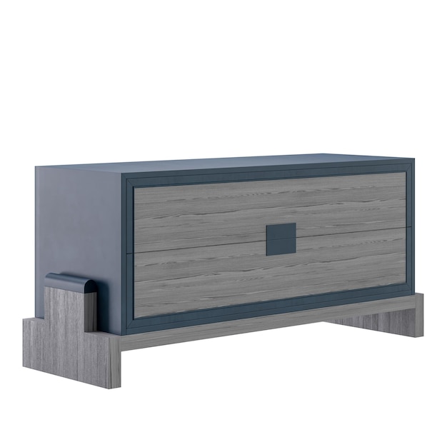 Due stili diversi di mobili in legno design moderno stile moderno aspetto minimalista letto design colorato senza sfondo design diverso png sfondo bianco isolato modello 3d astratto