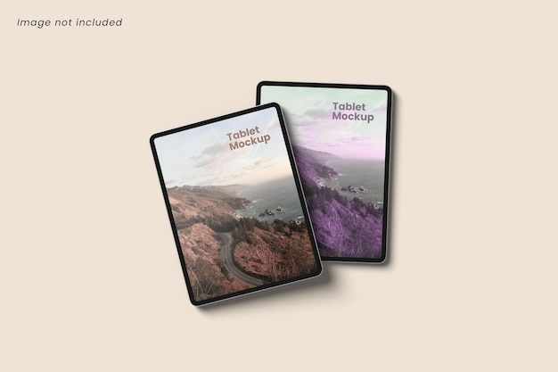 Due tablet Mockup per mostrare il design dell'interfaccia utente al cliente