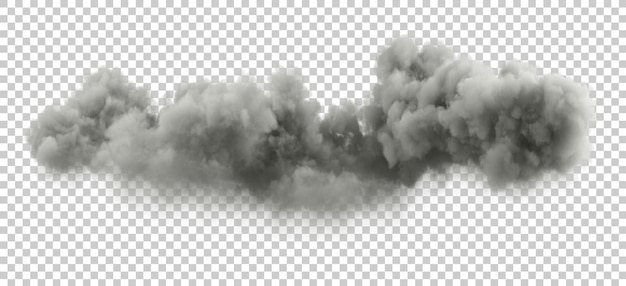 Dürre regensturm wolkenlandschaft horizontale formen ausschnitte hintergründe 3d-rendering png
