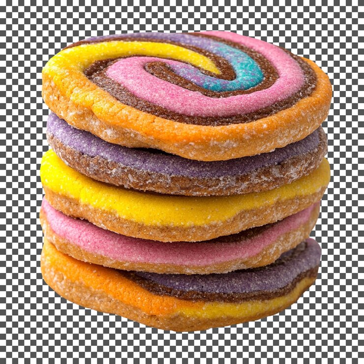 PSD los dulces biscochitos de nuevo méxico aislados sobre un fondo transparente