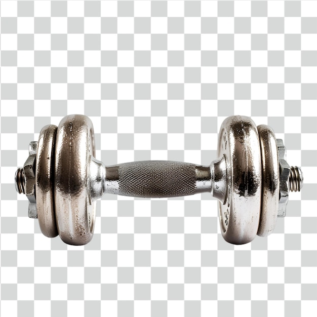 PSD dumbbell sur un fond transparent