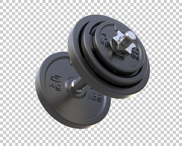 Dumbbell isoliert auf dem Hintergrund 3D-Rendering-Illustration