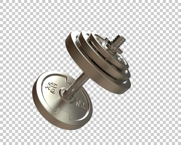 Dumbbell isoliert auf dem Hintergrund 3D-Rendering-Illustration