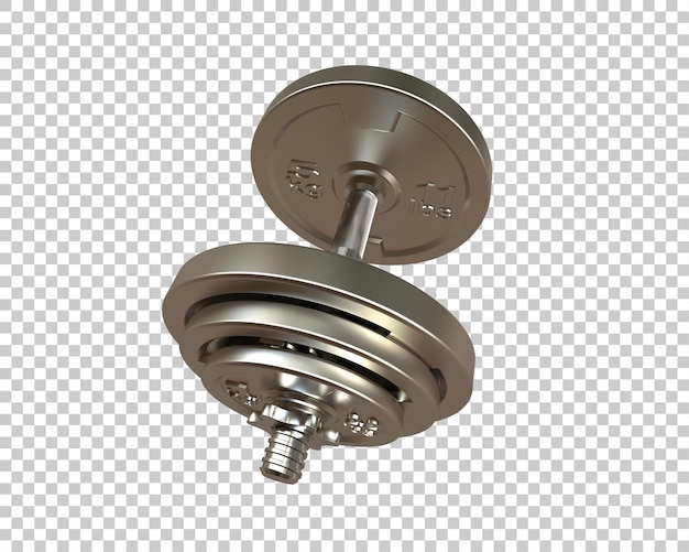 Dumbbell isoliert auf dem hintergrund 3d-rendering-illustration