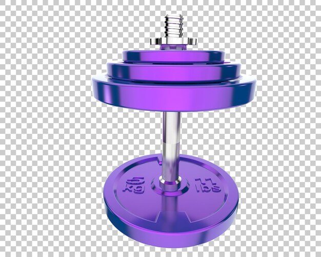 PSD dumbbell isoliert auf dem hintergrund 3d-rendering-illustration