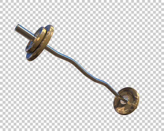 Dumbbell isoliert auf dem Hintergrund 3D-Rendering-Illustration