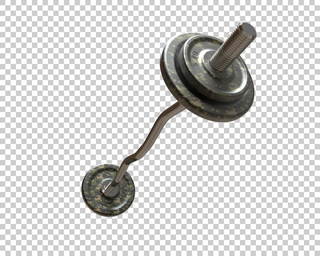 Dumbbell isoliert auf dem Hintergrund 3D-Rendering-Illustration