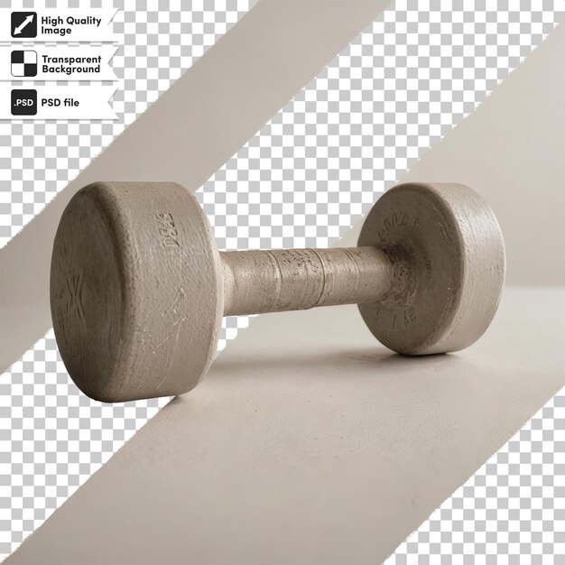 Dumbbell psd em fundo transparente com camada de máscara editável