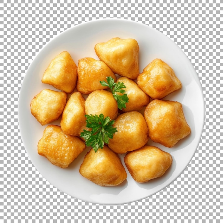 PSD dumplings polacos de png en un fondo transparente generado por ai