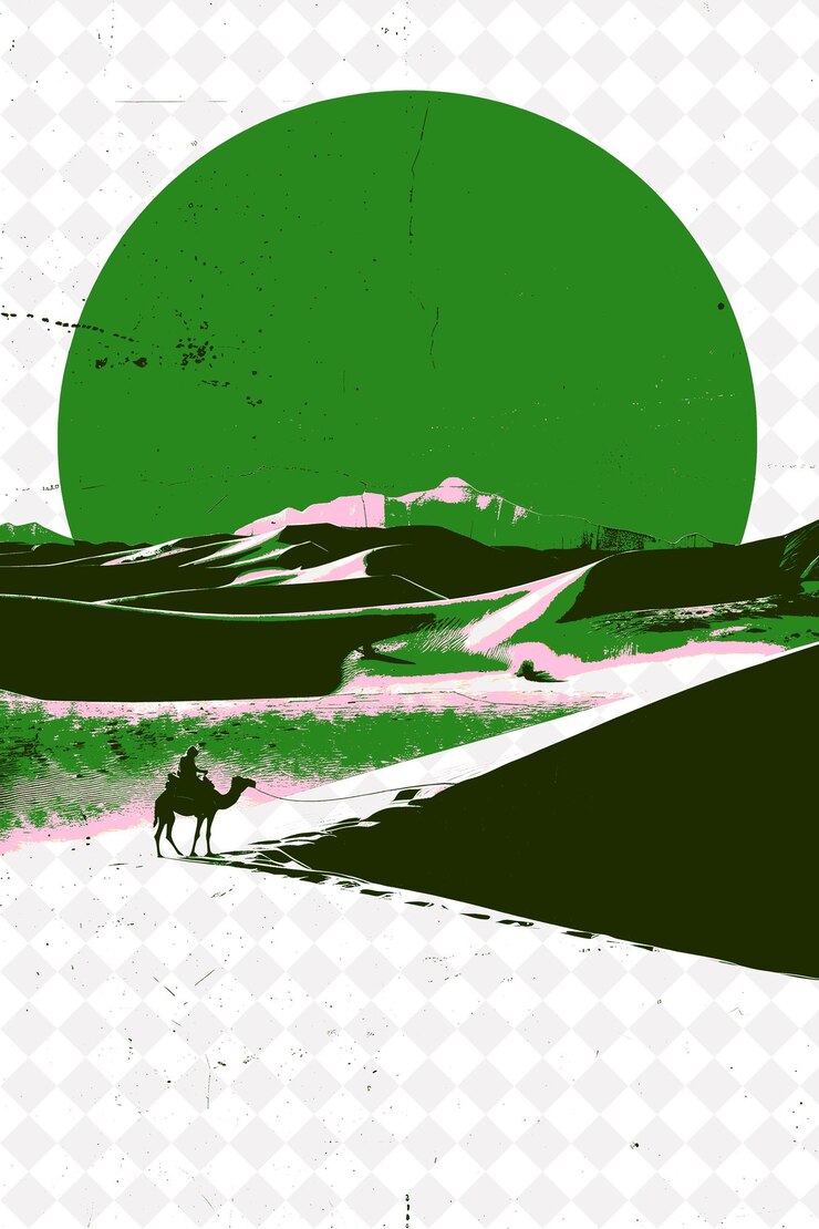 PSD dunas de arena de natal con un paseo en buggy y bufanda roja de camello y ilustraciones de la escena y la cultura de brasil