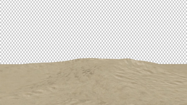 PSD dunas de areia com um espaço em branco para o seu texto