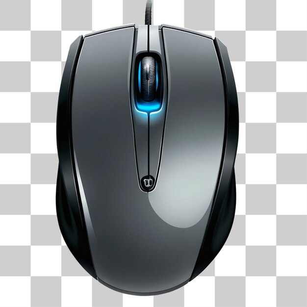 Dunkelgraue Maus für Computer