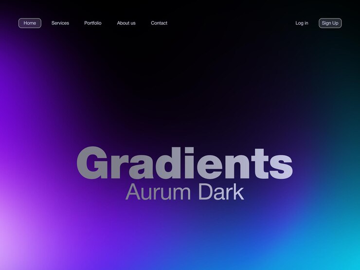 PSD dunkler aurum-gradient