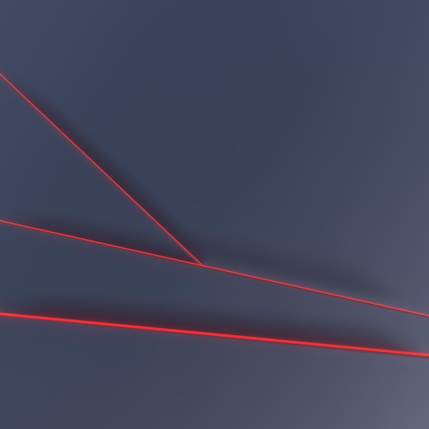 Dunkler Hintergrund mit roten Neonlinien
