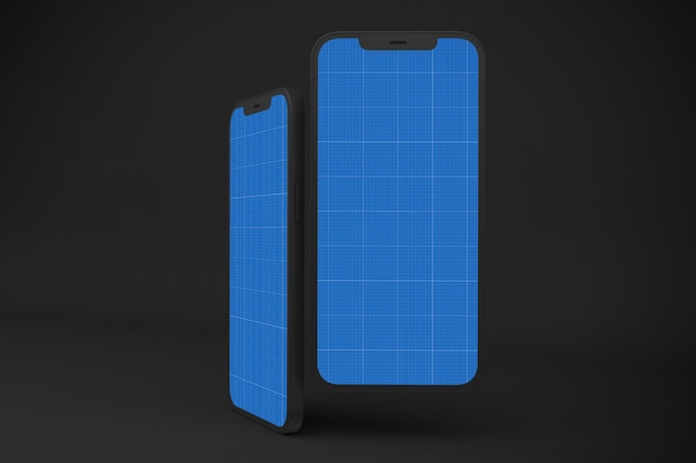 Dunkles Smartphone