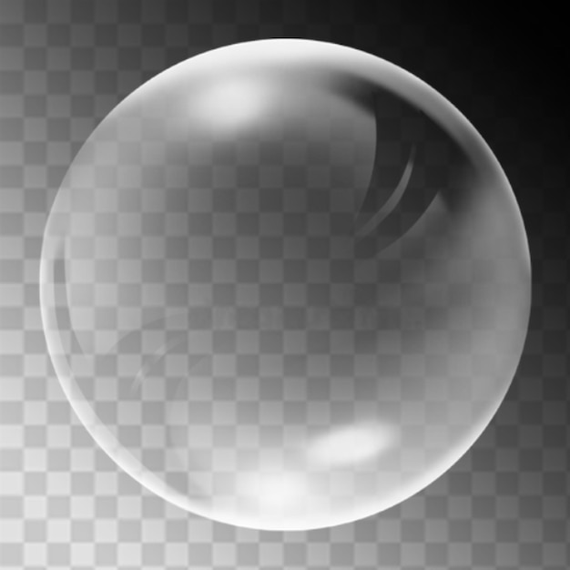 Durchsichtige Glasblase