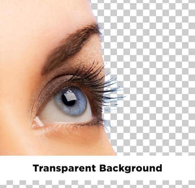 Durchsichtiger Hintergrund für die Augen