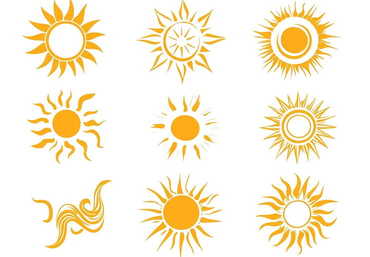 PSD durchsichtiger hintergrund sonne