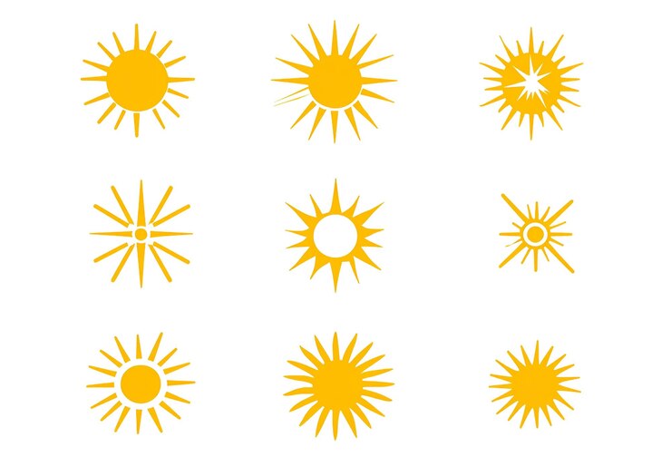 PSD durchsichtiger hintergrund sonne
