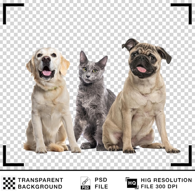 Durchsichtiger Hund Hintergrund Realistischer Hund auf weißem Hintergrund
