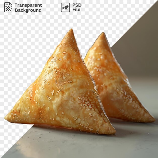durchsichtiges Maamoul-Lebensmittel auf einem durchsichtigen Hintergrund mit einer Scheibe Käse im Vordergrund