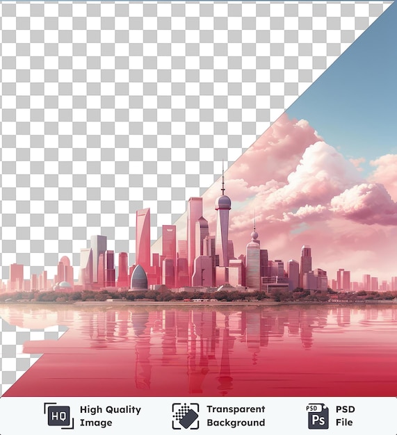 PSD durchsichtiges objekt realistischer fotografischer stadtplaner _ s stadt-skyline ohne hintergrund