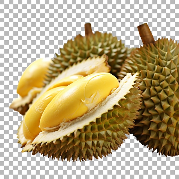 PSD durian sur fond transparent