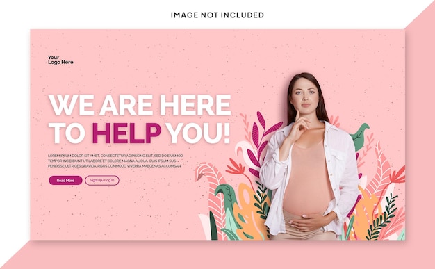 Dynamic Full HD 4K PSD Arzt Schwangerschaft Gynä Banner Slider kostenlos herunterladen Bearbeitbare PSD