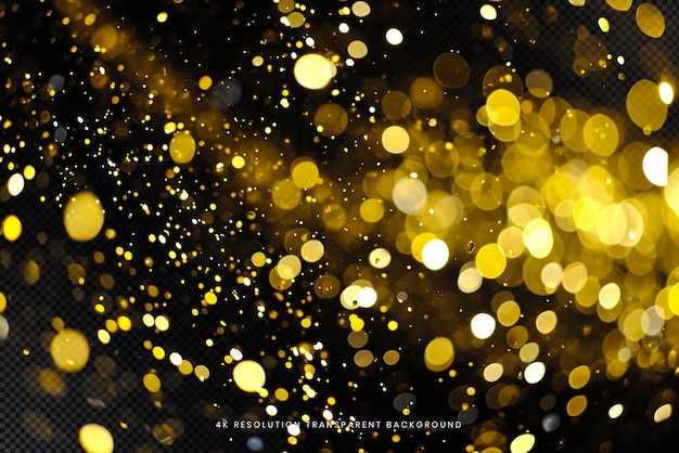 Dynamische goldene Partikel.