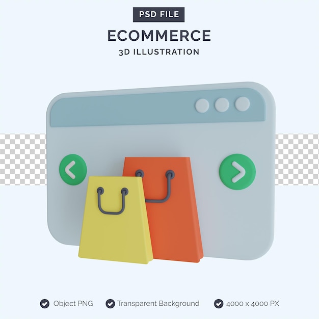 E-commerce-3d-darstellung