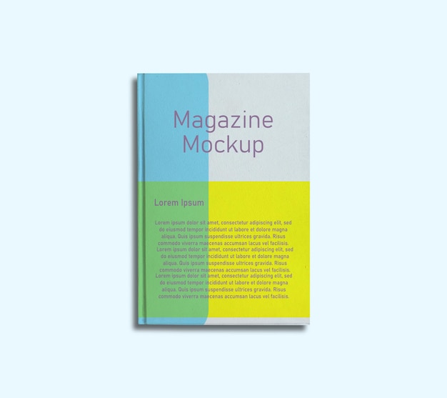 E il modello PSD di Book Magazine Mockup Design