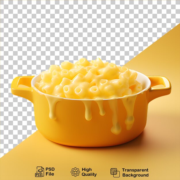 PSD e maccheese em panela isolado em fundo transparente incluem arquivo png