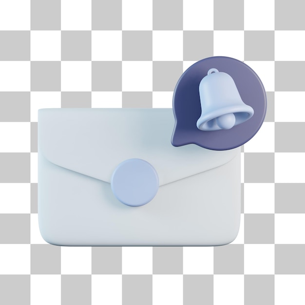 E-mail-benachrichtigung 3d-symbol