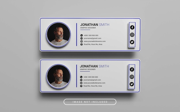 E-Mail-Signaturmodell 3d gerendert