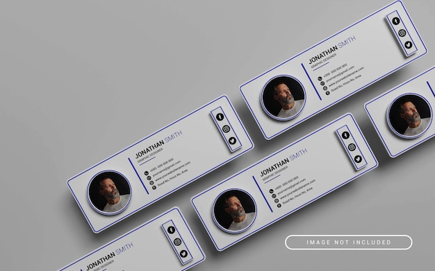 E-Mail-Signaturmodell 3d gerendert