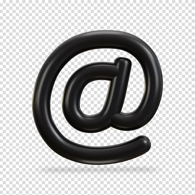PSD e-mail-symbol auf dem rate-zeichen social-media-symbon 3d-rendering