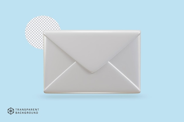 E-Mail-Umschlag 3D-Vektorsymbol