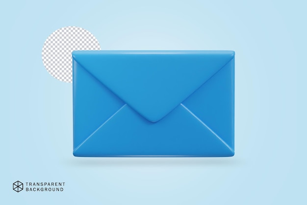 E-Mail-Umschlag 3D-Vektorsymbol