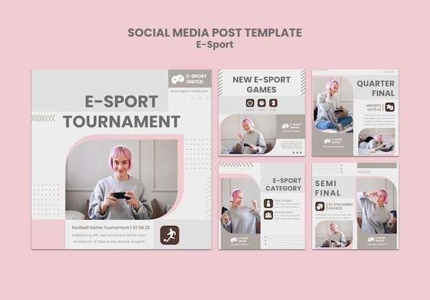 E-Sport-Social-Media-Post-Set