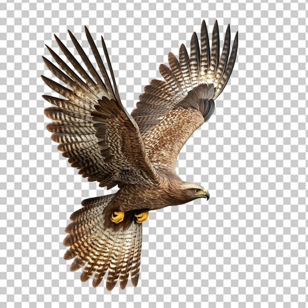 eagle flying on white background