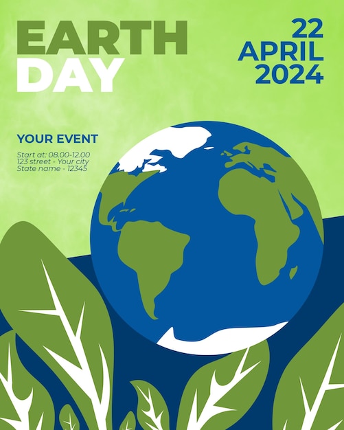 Earth Day Poster-Veranstaltung für Instagram-Post-Vorlagen