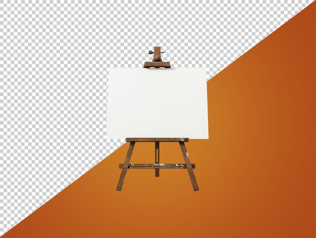 PSD easel avec fond transparent