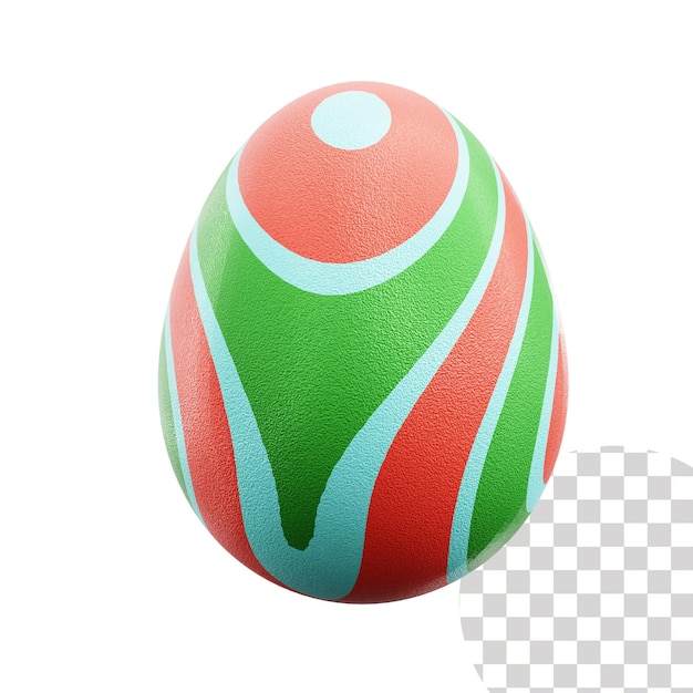 Easter Eggs 3D-Illustration