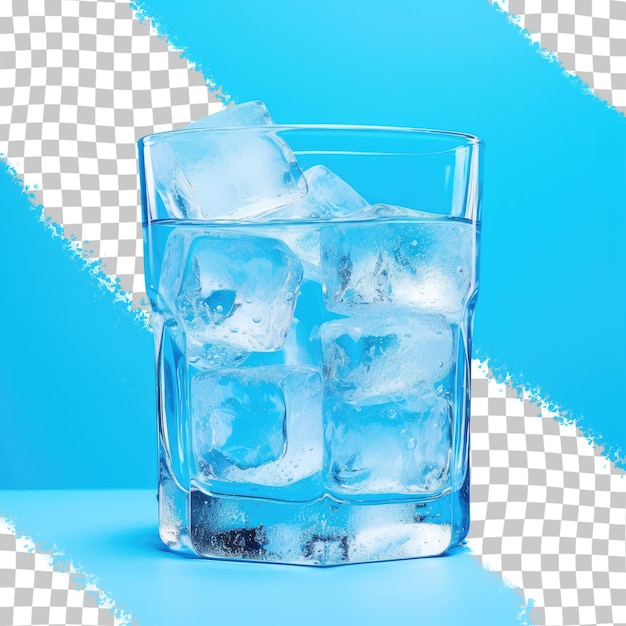 PSD l'eau est bleue sur un fond transparent.
