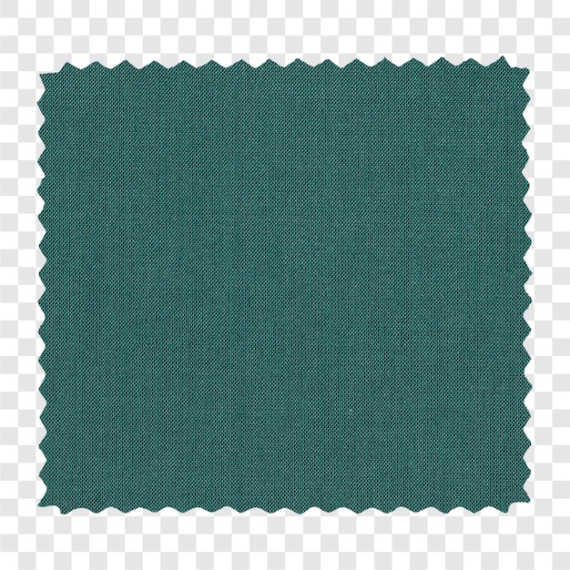 Échantillon de tissu en zigzag vert transparent